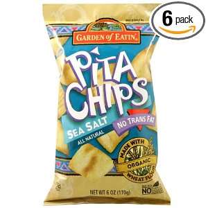 Garden of Eatin Pita Chips Sea Salt, 6 ounces (Pack of6)  