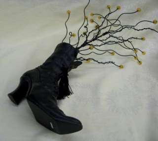 MIDWEST HALLOWEEN WITCH SHOE BOOT WIRE TREE DECORATION  