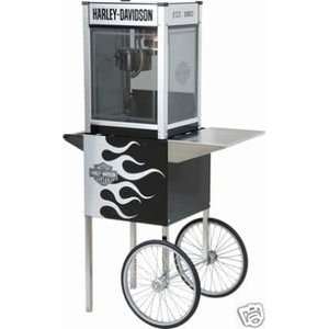  Popcorn Machine Popper & Cart Harley Davidson 4oz Kitchen 