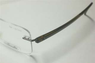 SILHOUETTE 7638 BROWN CRYSTAL 6058 EYEGLASSES 7638 51  