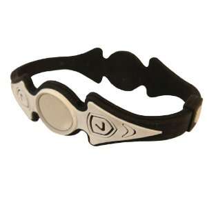 Lifestyle Power Bracelet Wristband  STEALTH EDITION  WHITE & BLACK 