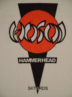 Hosoi Hammerhead Skateboard T Shirt WHITE XL  