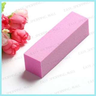 10 X Manicure Set Nail Buffer Block Files 4 Ways Pink  