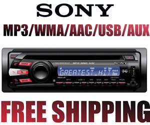 Sony CDX GT35UW /WMA/AAC/USB/AUX Player CD Receiver 027242802629 