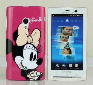   Pink Disney Mickey Hard Cover Case For Sony Ericsson Xperia X10  