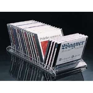  Acrylic Flip CD Rack   20 CDs (Clear) (6W x 16D x 1H 