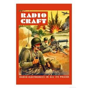  Radio Craft Ground Troops Giclee Poster Print by Alex 