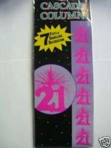 FOIL BIRTHDAY SASH (PINK) Happy 21st (Party Girl){AA}  