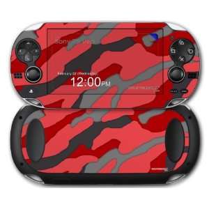    Sony PS Vita Skin Camouflage Red by WraptorSkinz Video Games