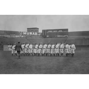   New York Yankees drilled on Field with Rifles   12x18