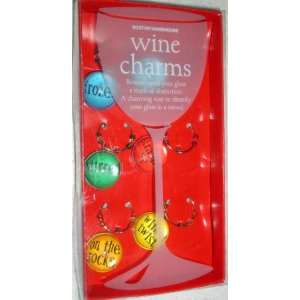  Wine Charms   Cocktail Works Set of 6