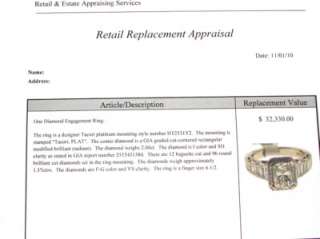 GIA Platinum 3ct Diamond Tacori Engagement Ring HT2531  