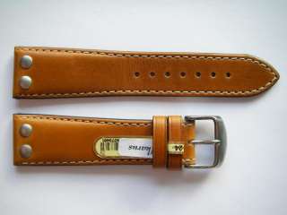 Di Modell red brown Ikarus Oil tan leather watch band  