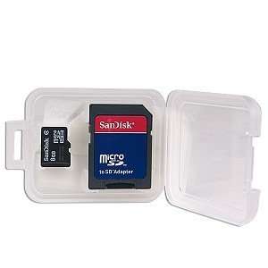  SanDisk microSDHC 8GB Class 2 Card with SD Adapter (SDSDQ 