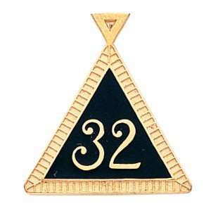  7/8in Masonic Scottish Rite Pendant   14k Gold/14kt yellow 