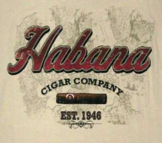 Habana Cigar Tobacco Graphic Memorabilia T Shirt Small  