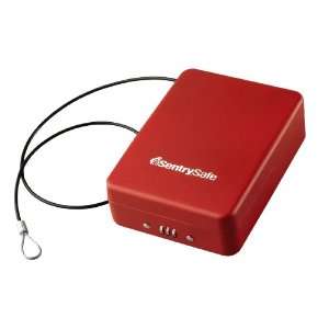 SentrySafe P005CR 0.05 Cubic Foot Combination Compact Safe, Red