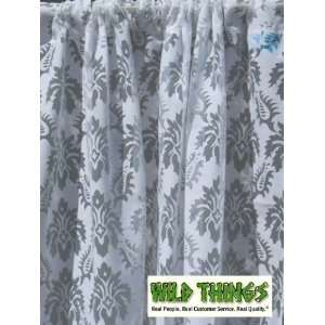  Burnout Curtain Panel   White/Sheer White