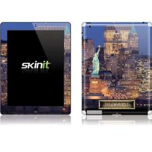   Liberty and New York Skyline Vinyl Skin for Apple iPad 2 Electronics