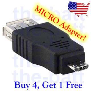 New Usb Female To Micro Male Adapter 2.0 Converter For iPad/iPhone 4+1 