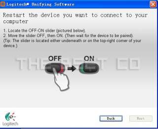   Open the software Logitech – Unifying –Logitech Unifying software