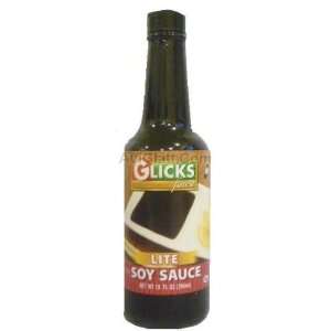 Glicks Lite Soy Sauce 10 oz  Grocery & Gourmet Food