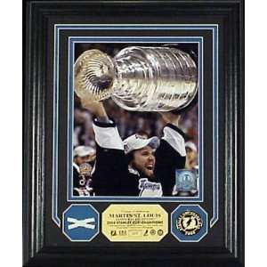  Martin St. Louis Stanley Cup Photo Mint with Game Used Stanley Cup 