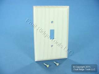 White Wood Toggle Switch Cover Wall Plate Switchplate 078477214855 