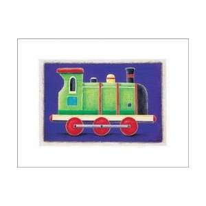  Green Steam Engine 12x16