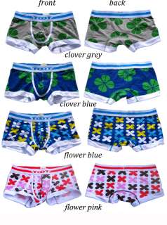   Basic Sexy Men Boxer Brief Underwear M,L,XL(blue,white,grey,yellow