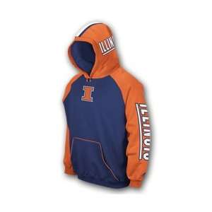   Illini Adidas Hooded Sweatshirts   Helmet Hood