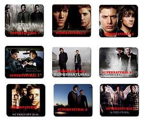Supernatural Horror TV Series Sam and Dean Winchester Large Mousepad