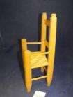VTG Natural Wood Rustic Look Ladder Back Woven Seat Doll Chair 13x5x7 