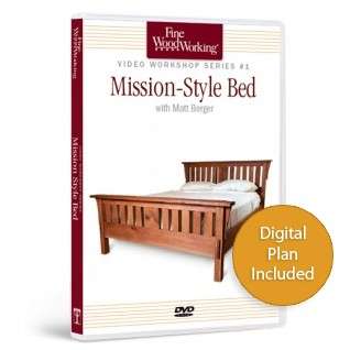 Fine Woodworking Mission Style Bed DVD and Plan set Stanley router 