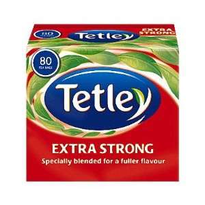 Tetley Extra Strong Tea Bags 80ct  Grocery & Gourmet Food