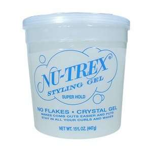  NU TREX Styling Gel Regular Clear 16oz/473ml Beauty