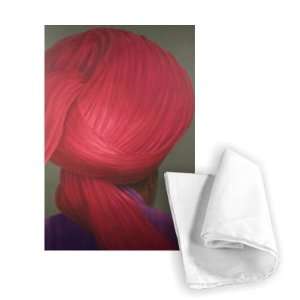 Red Turban, Purple Coat by Lincoln Seligman   Tea Towel 100% Cotton 
