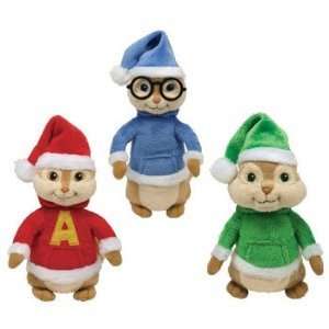  Ty Beanie Babies   Alvin & the Chipmunks Set of 3 (Alvin 
