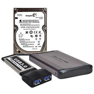   External Hard Drive Kit w/2 Port USB 3.0 ExpressCard/34 Adapter