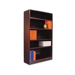  Radius Corner Bookcase, Wood Veneer, 5 Shelf, 35 3/8w x 11 