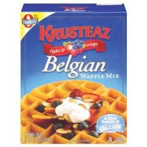 Krusteaz Light & Crispy Belgian Waffle Mix 28 oz (Pack of 12)  