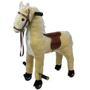  Plush Walking Horse with Wheels and Foot Rest Sports 