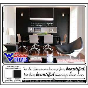 Wall Art Decal HOME Cute Sayings & Quotes   Beautiful Woman Heartfelt 