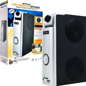  3 in 1 Webcam Desktop Speaker   Great for Skype 