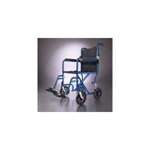  WHEELCHAIR, TRANSPORT, ALUM, 8 WHEEL, BLUE Health 