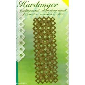  Hardanger Paper Embroidery Stencil/Template   Wide Border 
