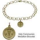 Elite Jewels 10 Karat Yellow Gold Holy Communion Charm Bracelet
