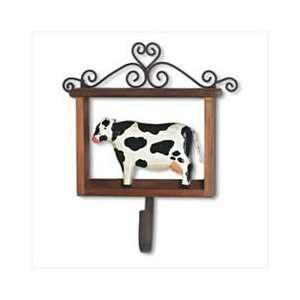  Wood Frame Folk Art Cow Hook