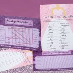   Pack Bridal Firsts Unscramble AND Wedding Word Search Toys & Games