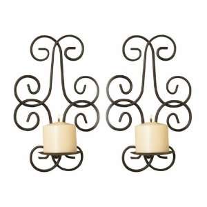  Wrought Iron Wall Sconce Set of 2